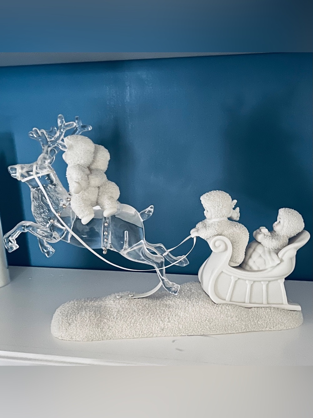 Department 56 “Up Into The Stars” Hand Numbered RETIRED Snowbabies LARGE piece